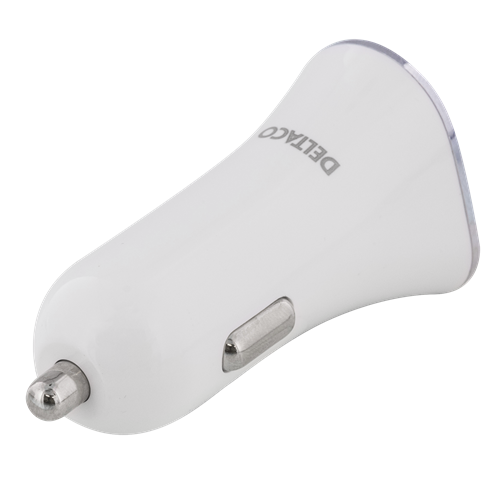 Deltaco
DELTACO billaddare, 3,4A, 2xUSB, vit