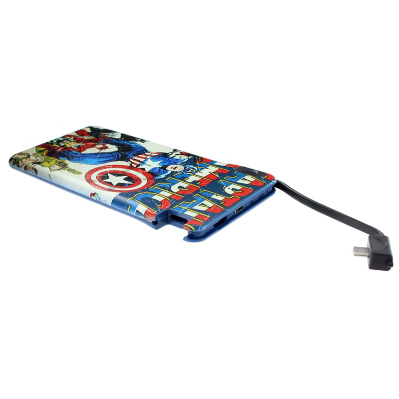 UTGÅTT
MARVEL Powerbank 6000mAh Captain America