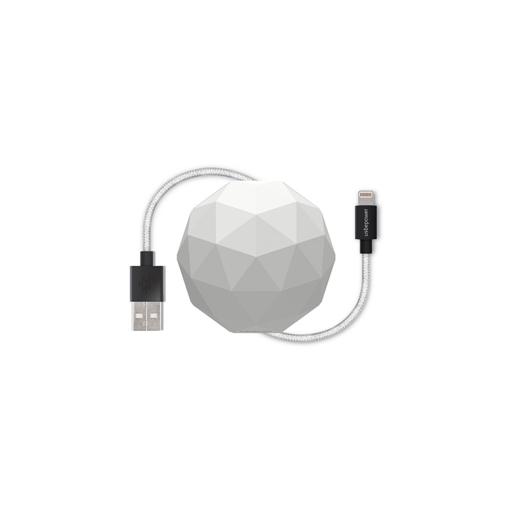 UTGÅTT
Usbepower Cosmo - 1,2m Lightningkabel - Vit