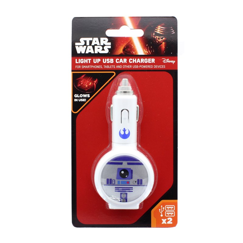 UTGÅTT
STAR WARS Laddare 12-24V 2xUSB 2,1A LED R2D2