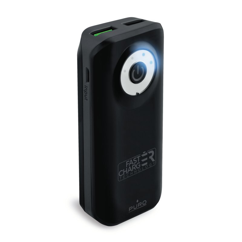 Puro
Puro Universal Fast Charger Power Bank, 4000 mAh, svart