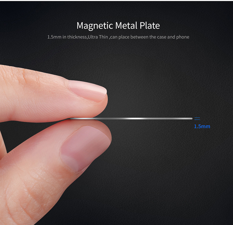 Floveme - Floveme Metallbricka till Magnetisk Bilhållare - Silver