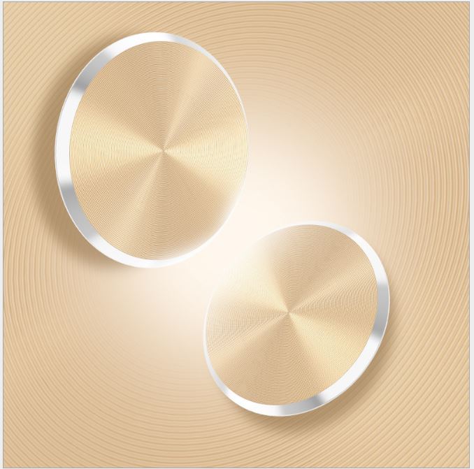 Floveme - Floveme Metallbricka till Magnetisk Bilhllare - Gold