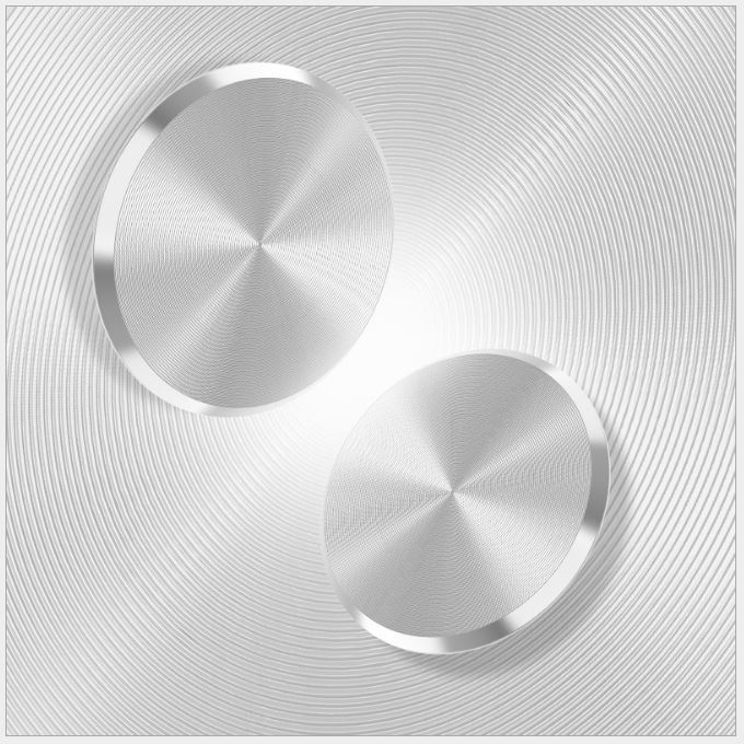 Floveme - Floveme Metallbricka till Magnetisk Bilhllare - Silver