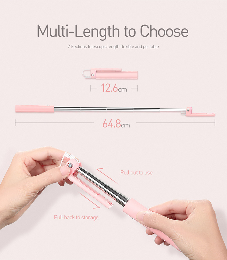Floveme
Floveme Mini Size Lightning Selfie Stick - Svart