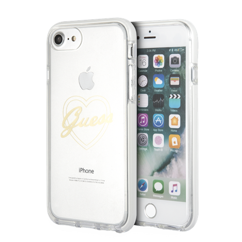 Guess
GUESS Gold logo heart skal för iPhone 8, svart