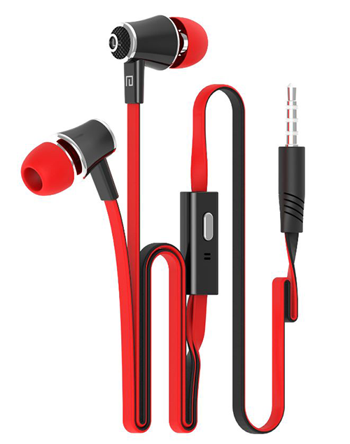 Langsdom - Langsdom JM21 in-ear hörlurar med handsfree - Röd