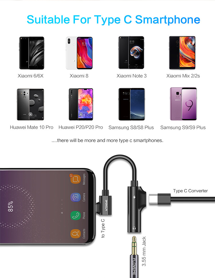 Floveme
Flovme Ladda och lyssna på musik samt Type-C Adapter för Android-Mobiler