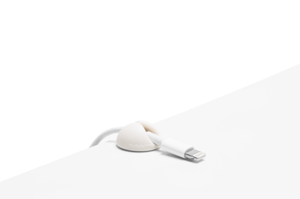 BlueLounge - Bluelounge CableDrop Mini, Självhäftande hållare för sladdar, 9-pack - Vit