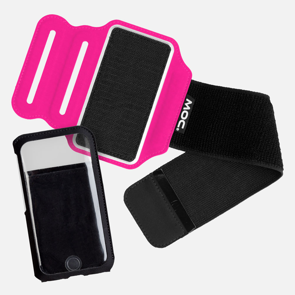 MOC
MOC Premium Sportarmband till iPhone 8/7/6, Android mm - Cerise