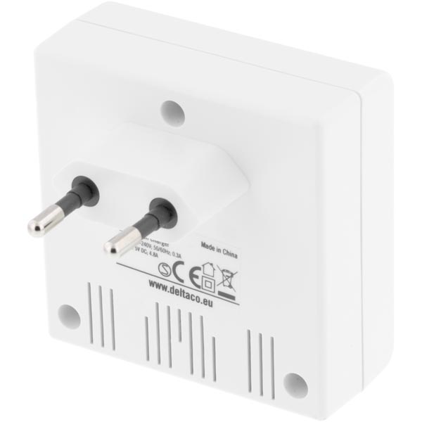 Deltaco
DELTACO Väggladdare, 230V till 5V USB, 4,8A, 4xUSB-portar, vit