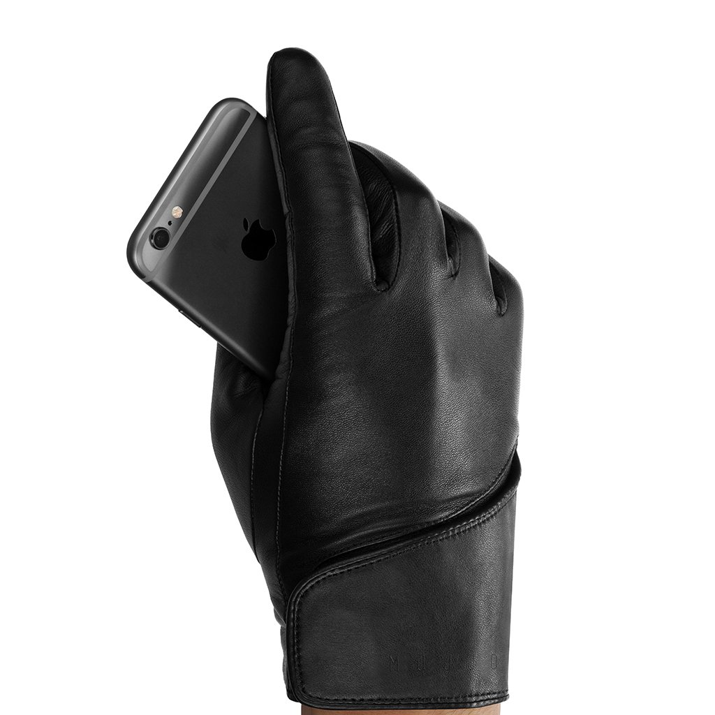 UTGÅTT
Mujjo Leather Touchscreen Gloves, Lyxiga touchvantar av läder, Size 8,5