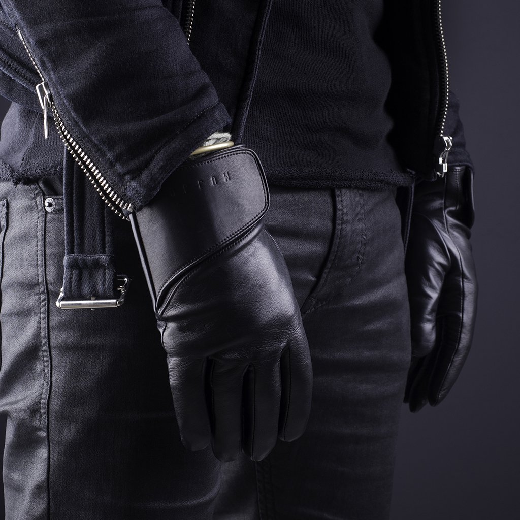 UTGÅTT
Mujjo Leather Touchscreen Gloves, Lyxiga touchvantar av läder, Size 8,5