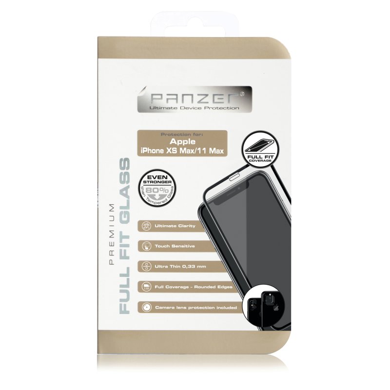 Panzer
Panzer Full-Fit Silicate Glass till iPhone XS Max/11 Pro Max - Svart