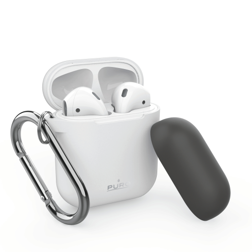 Puro
Puro Silicone Case AirPods med krok - Vit