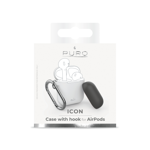Puro
Puro Silicone Case AirPods med krok - Vit