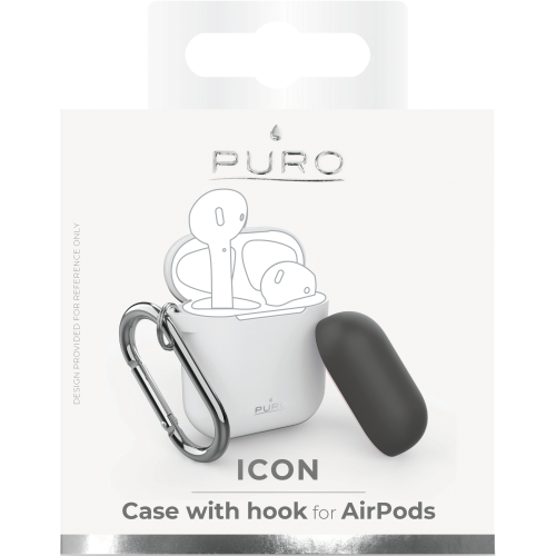 Puro
Puro Silicone Case AirPods med krok - Vit