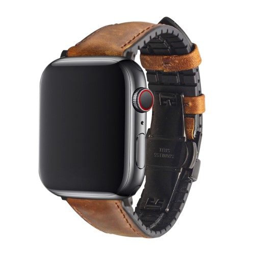 QIALINO
Qialino Watchband Äkta Läder till Apple Watch 4 40mm / Watch 3 38mm - Coffee