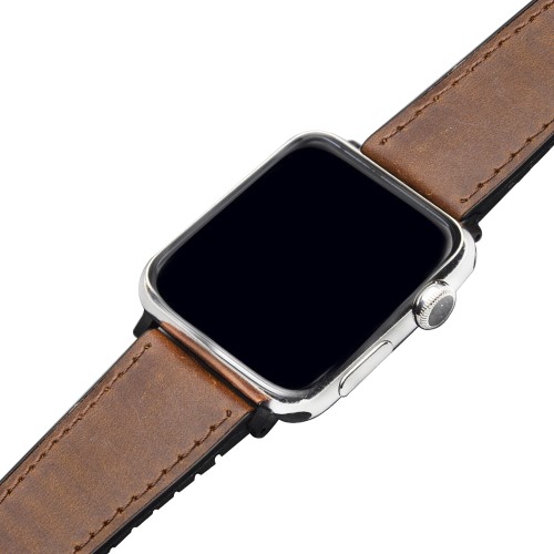 QIALINO
Qialino Watchband Äkta Läder till Apple Watch 4 40mm / Watch 3 38mm - Coffee