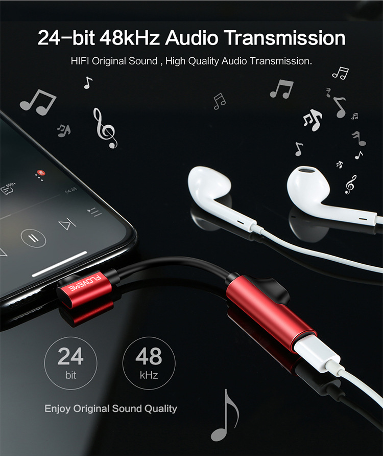Floveme
Floveme Ladda och lyssna på musik samt Adapter för X/XS/XSMAX/XR/8/7 - Svart