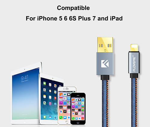 Floveme
Floveme Jeans USB Lightning Kabel - 2M