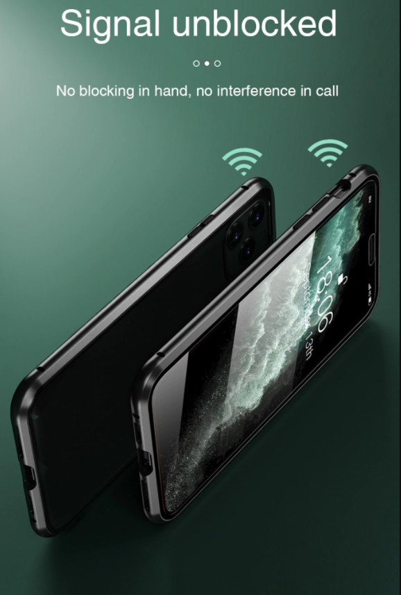 OEM - iPhone 7/8/SE 2020/ SE 2022 Magnetisk Skal + Heltäckande Härdat