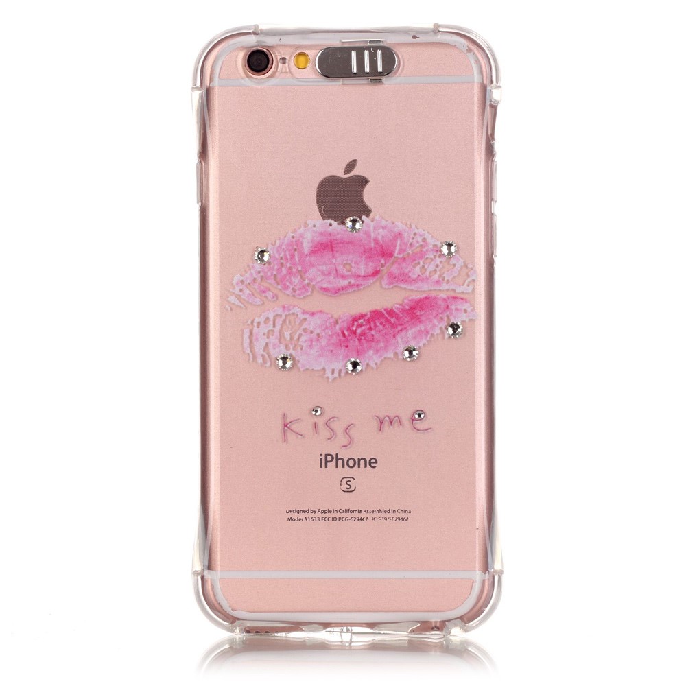 Blinkande Flexiskal Till Apple Iphone 6 S Plus Pink Lips Themobilestore Blinkande Flexiskal Till Apple Iphone 6 S Plus Pink Lips Themobilestore