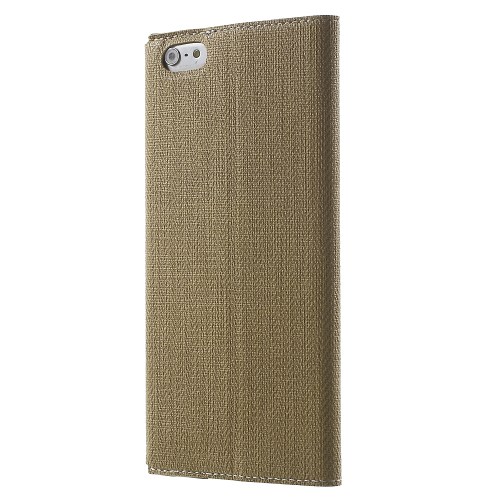 A-One Brand - Plånboksfodral till iPhone 6 / 6S - Khaki