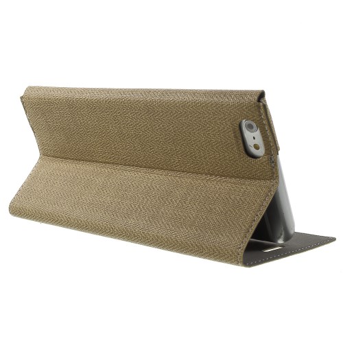 A-One Brand - Plånboksfodral till iPhone 6 / 6S - Khaki