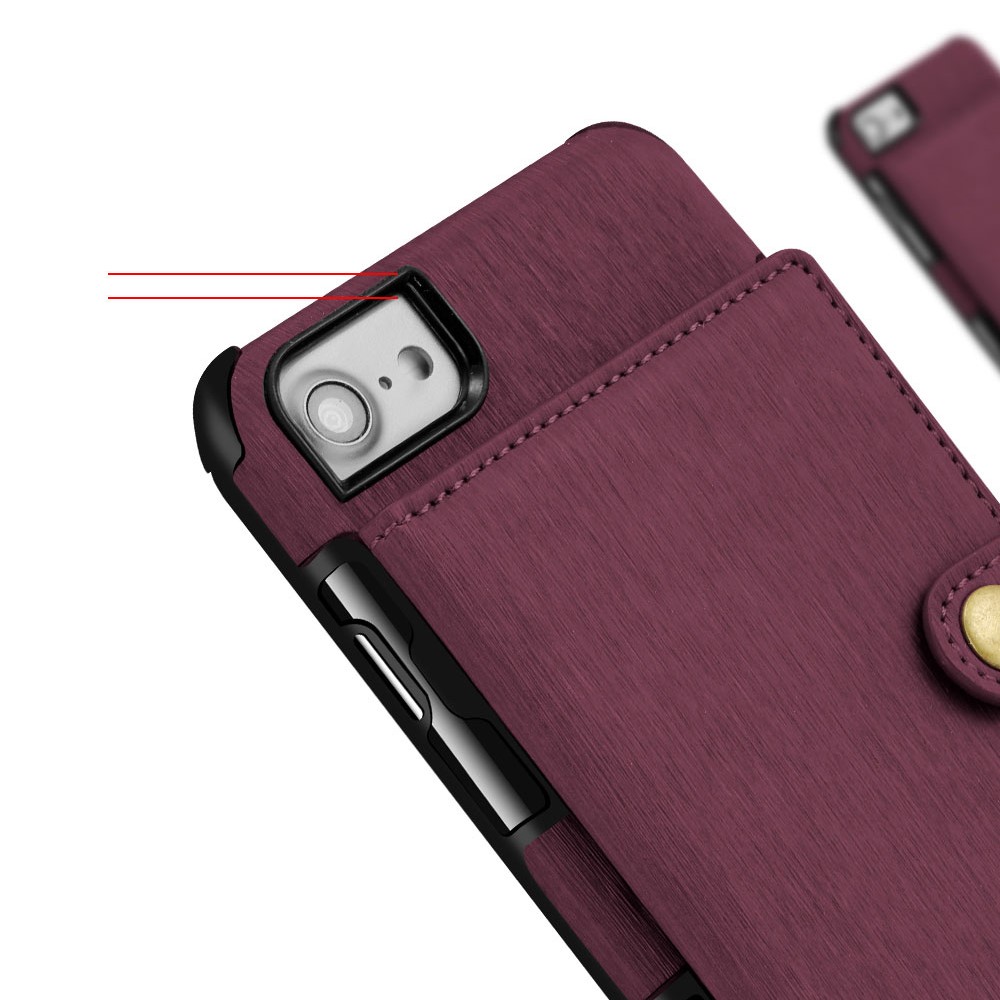 A-One Brand
Anti-Drop Skal Med Kortfodral till iPhone 8/7 - Svart