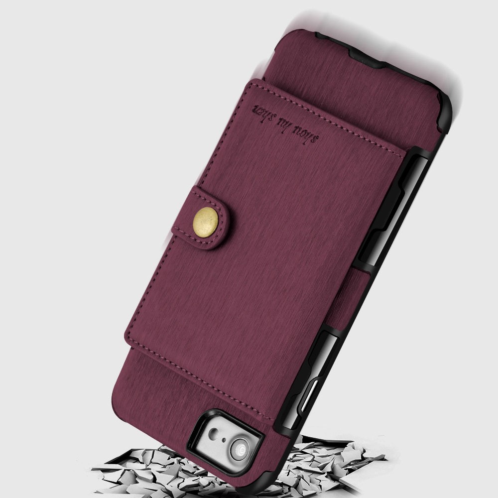 A-One Brand
Anti-Drop Skal Med Kortfodral till iPhone 8/7 - Svart
