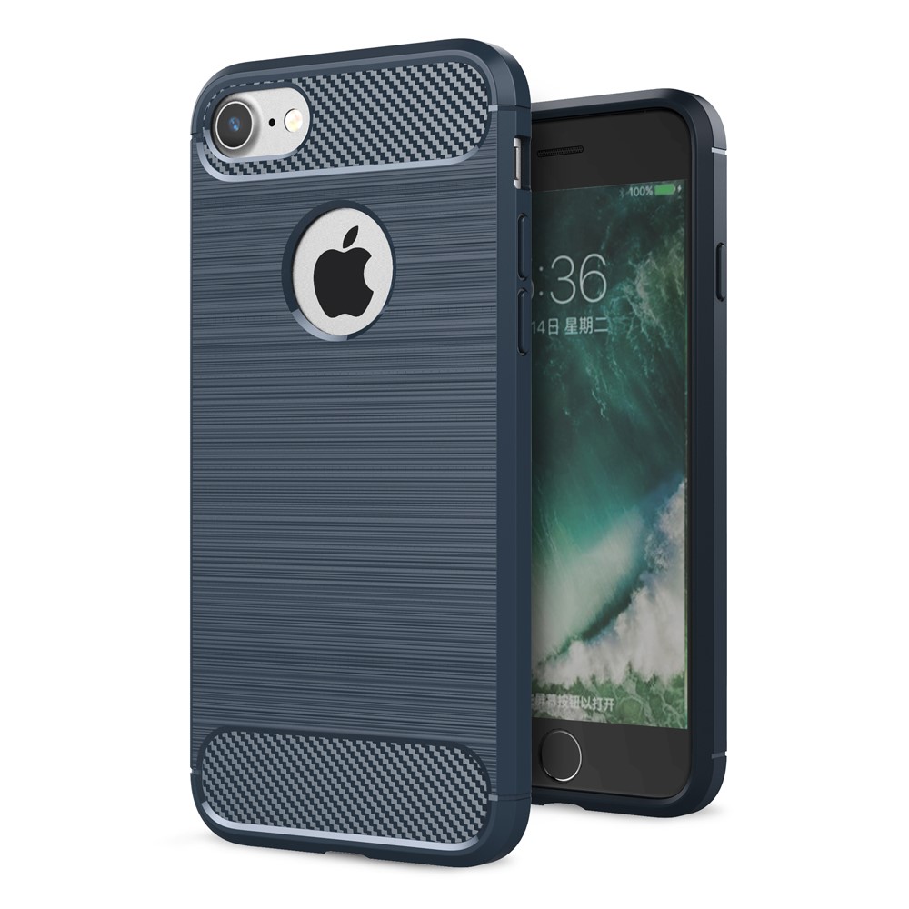 A-One Brand
Carbon Fiber Brushed Mobilskal iPhone 7/8/SE 2020 - Blå