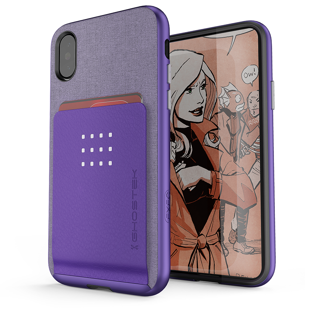 Ghostek
Ghostek Pro Wallet Card Skal till Apple iPhone XS / X - Lila