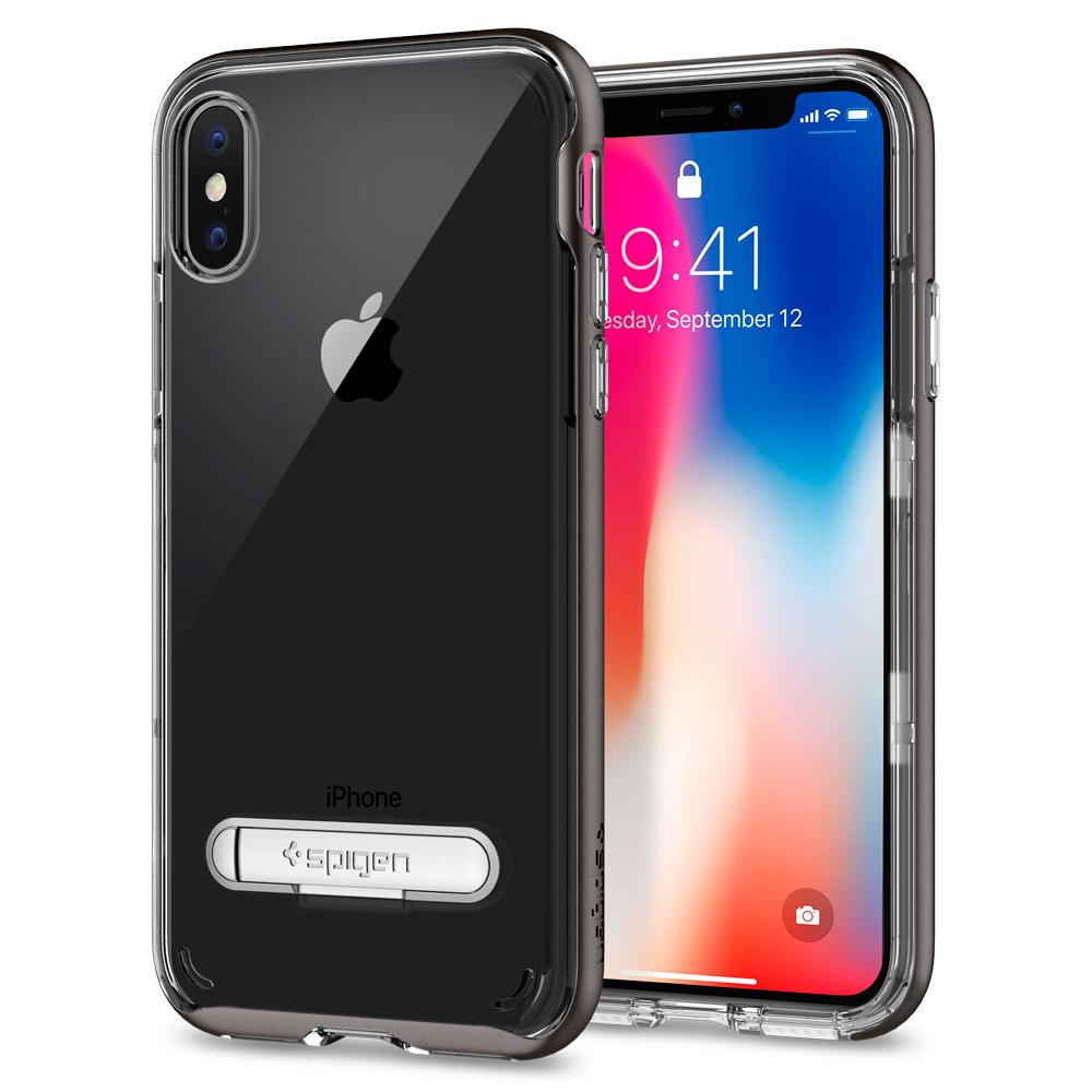Spigen
SPIGEN Crystal Hybrid Skal till Apple iPhone XS / X - Gunmetal