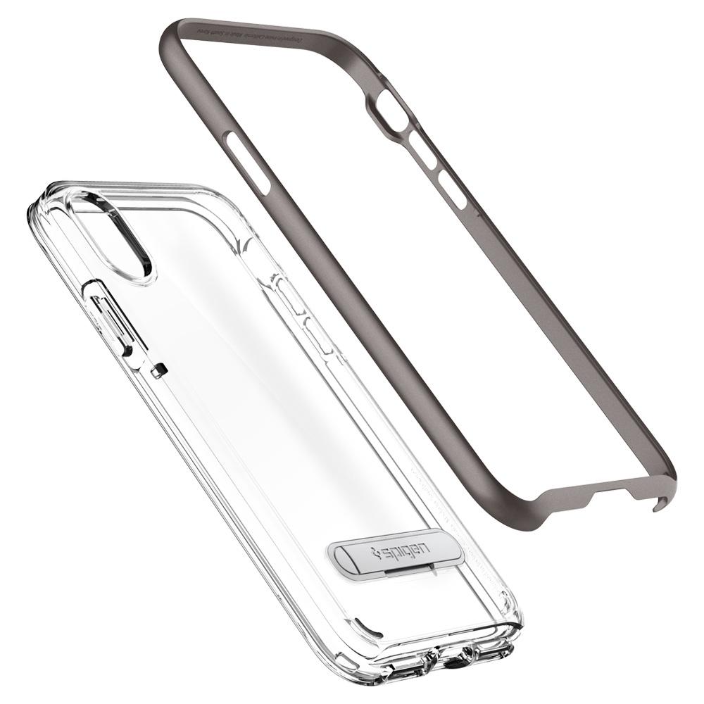 Spigen
SPIGEN Crystal Hybrid Skal till Apple iPhone XS / X - Gunmetal