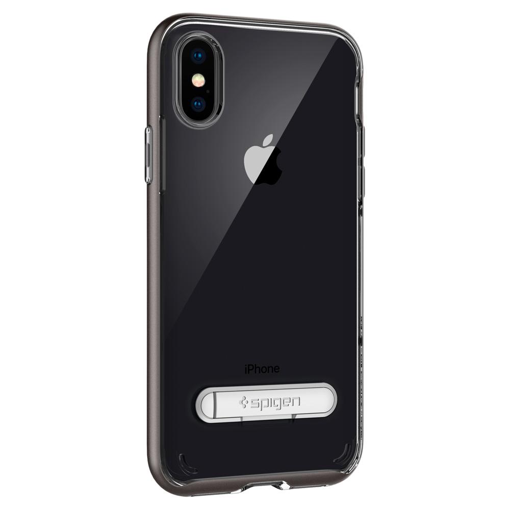 Spigen
SPIGEN Crystal Hybrid Skal till Apple iPhone XS / X - Gunmetal