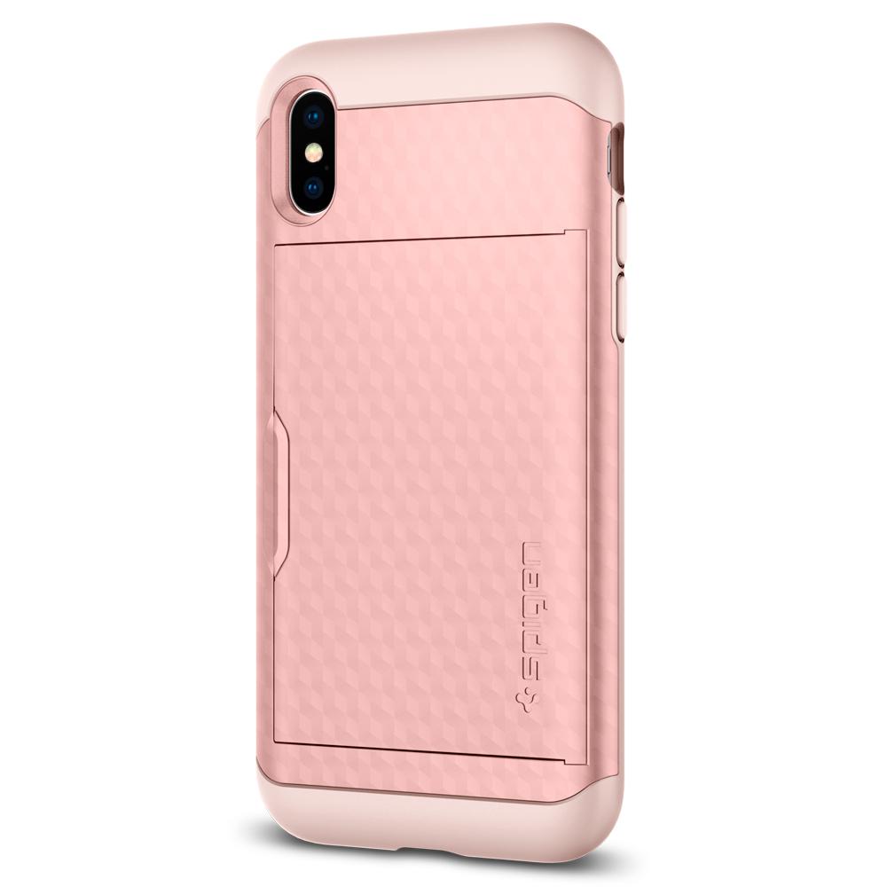 Spigen
SPIGEN Crystal Wallet Skal till iPhone XS / X - Rose Gold