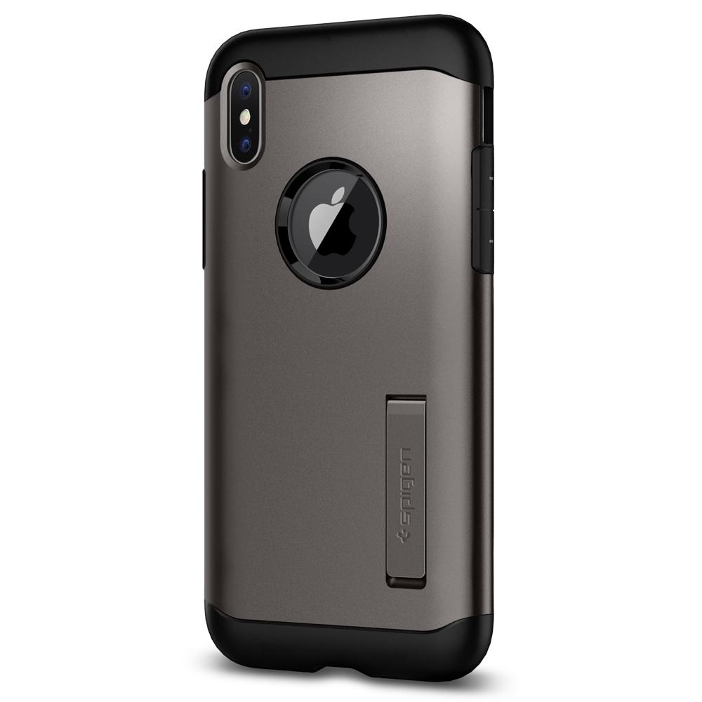 Spigen
SPIGEN Slim Armor Skal till iPhone XS / X - Gunmetal