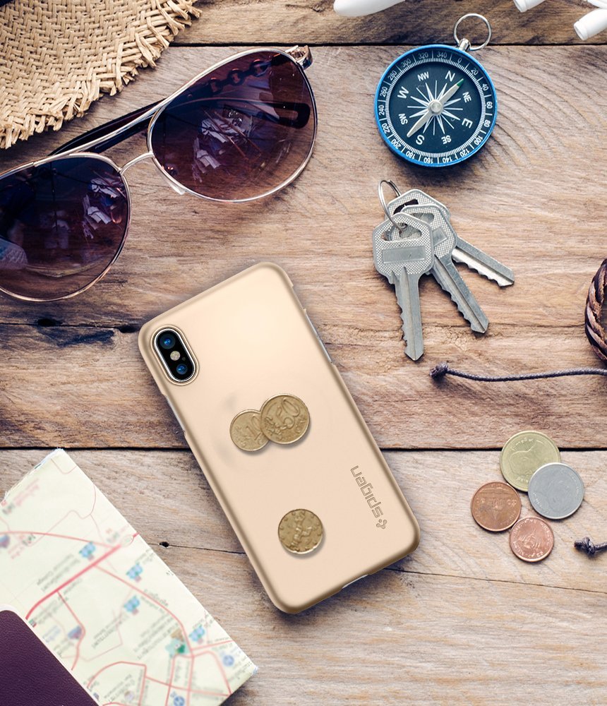 Spigen
Spigen Thin Fit Skal till iPhone XS / X - Gold