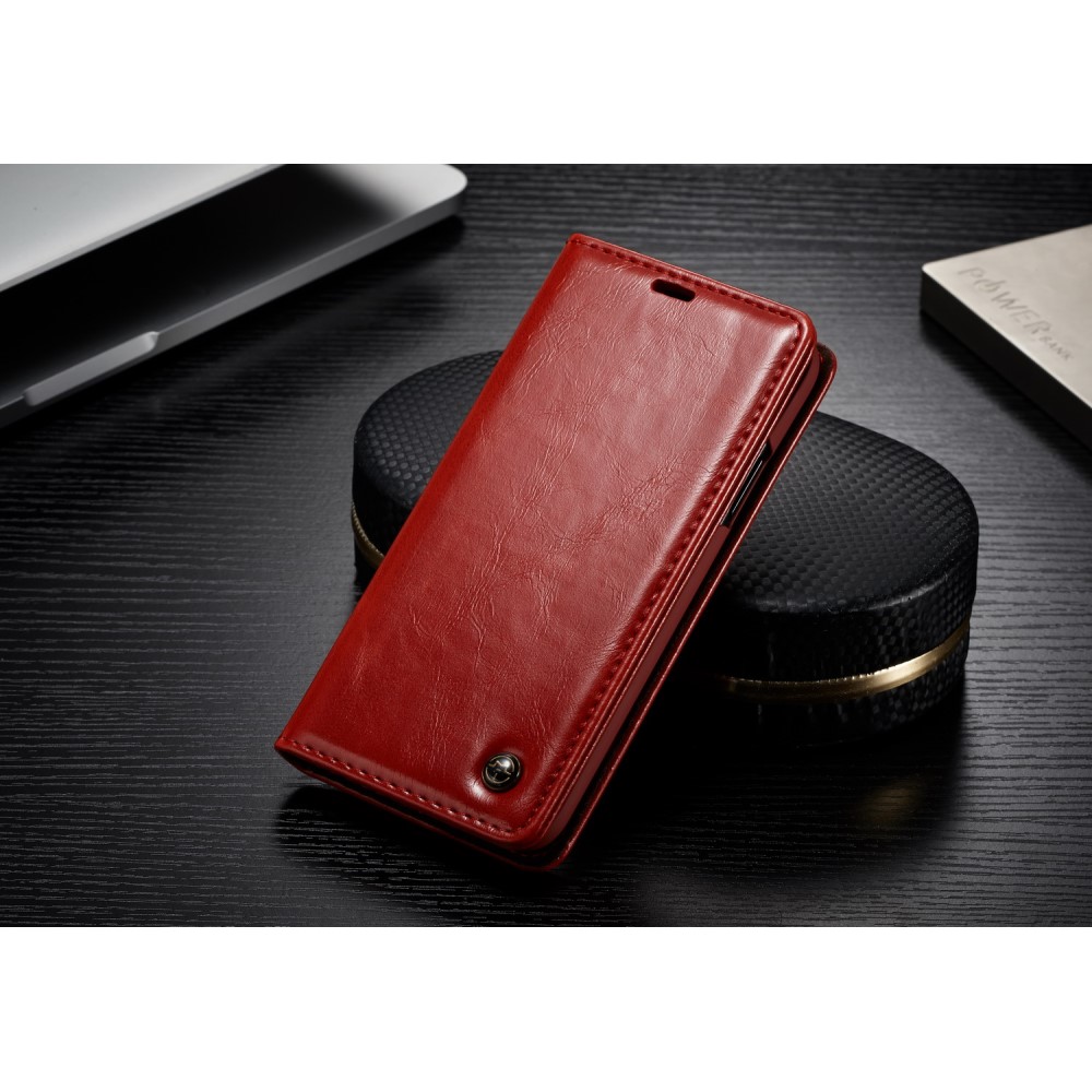A-One Brand
Caseme Oil Wax Plånboksfodral till Apple iPhone X - Röd