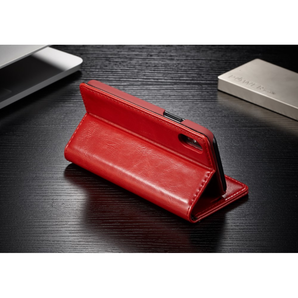 A-One Brand
Caseme Oil Wax Plånboksfodral till Apple iPhone X - Röd