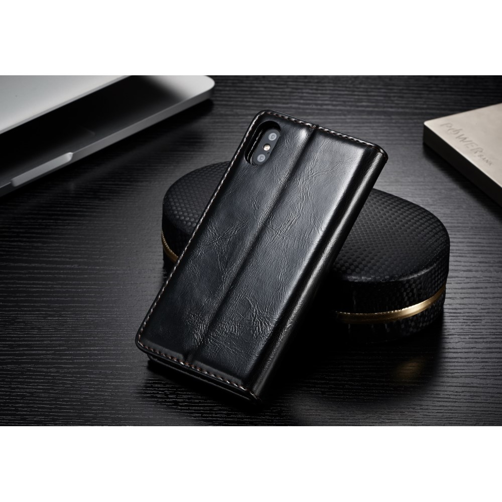 Caseme
Caseme Oil Wax Plånboksfodral till Apple iPhone XS / X - Svart