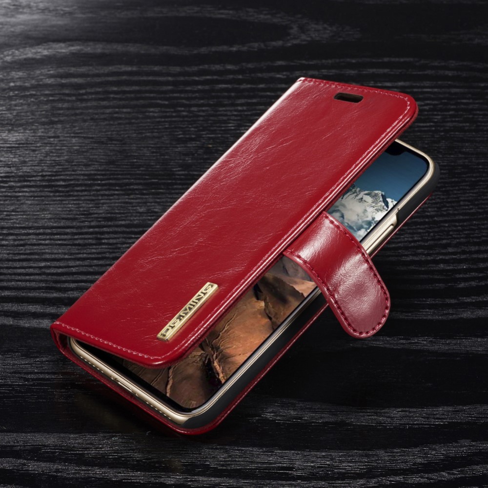 DG.MING
DG.MING Detachable Plånboksfodral till iPhone XS / X - Röd