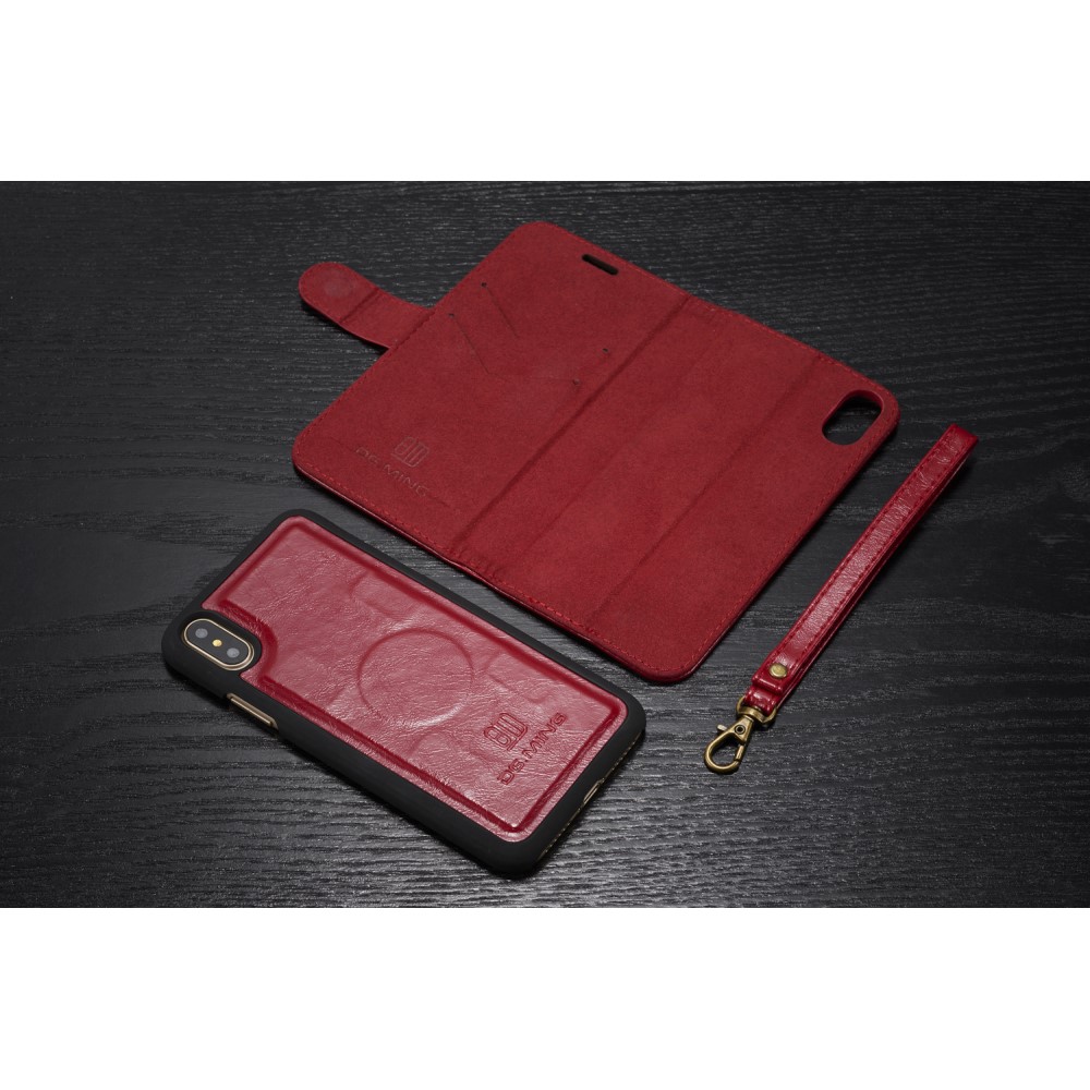 DG.MING
DG.MING Detachable Plånboksfodral till iPhone XS / X - Röd