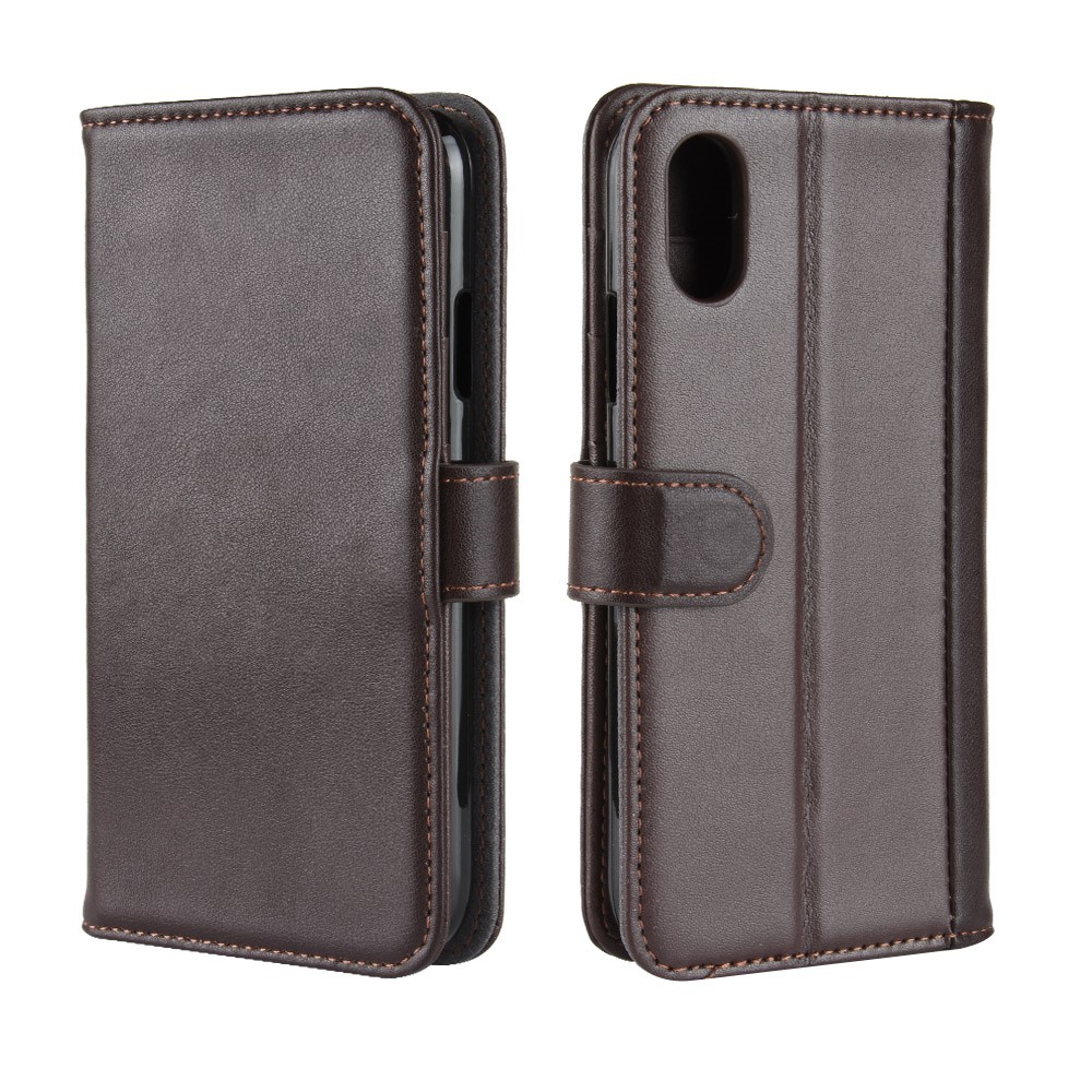 A-One Brand
Genuine Split Plånboksfodral till Apple iPhone XS MAX - Brun