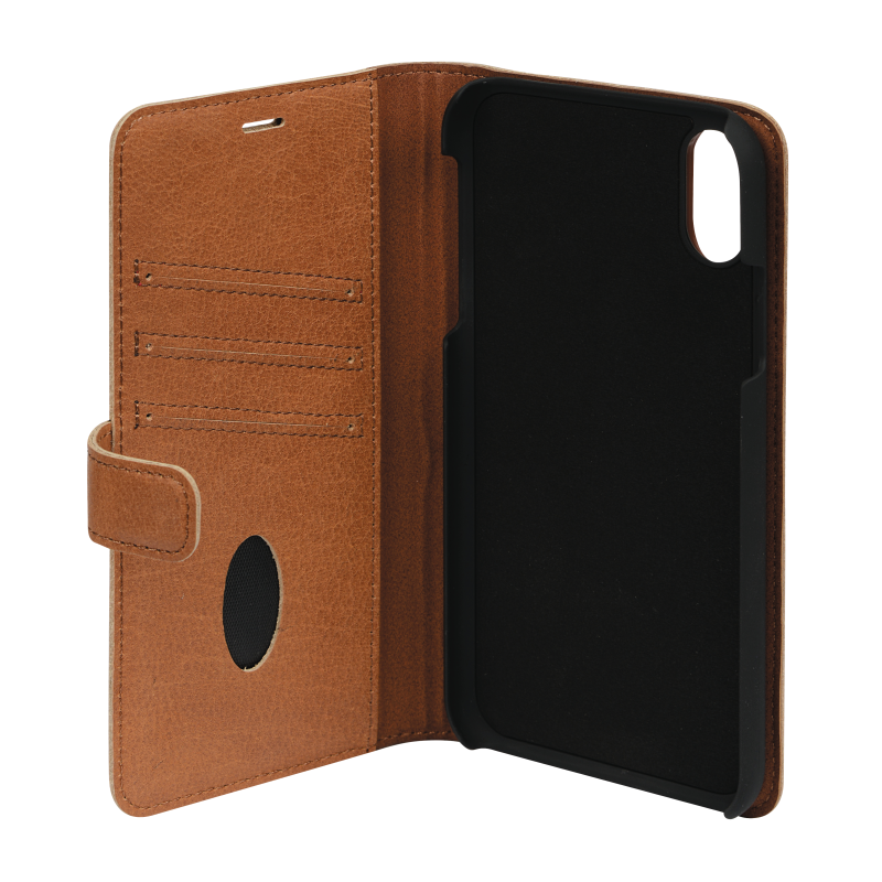 UTGÅTT
Essentials Läder wallet till iPhone XR - Ljus Brun