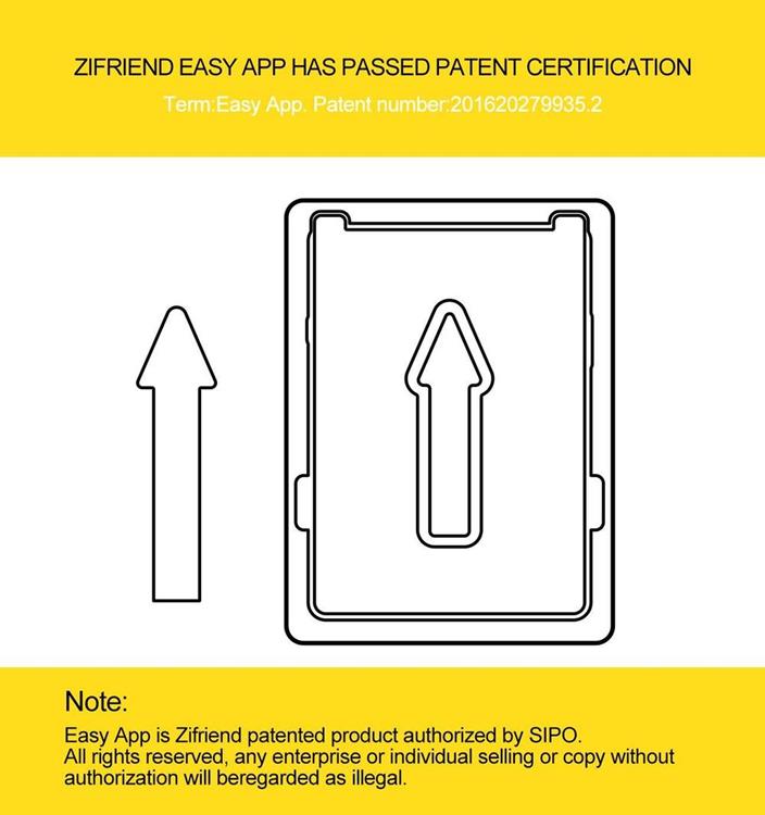 ZiFriend - Easy App Härdat Glas Skärmskydd till iPad Pro 12.9 2018/2020