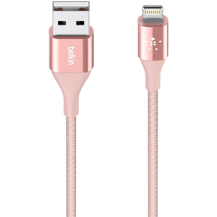 UTGÅTT
Belkin Tough Lightning kabel 1,2m 2,4A - Rose Gold