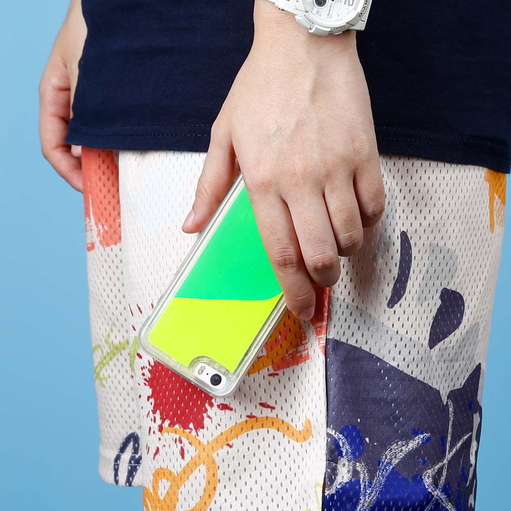 Designa Själv Neon Sand skal iPhone 5/5s/SE - Grön