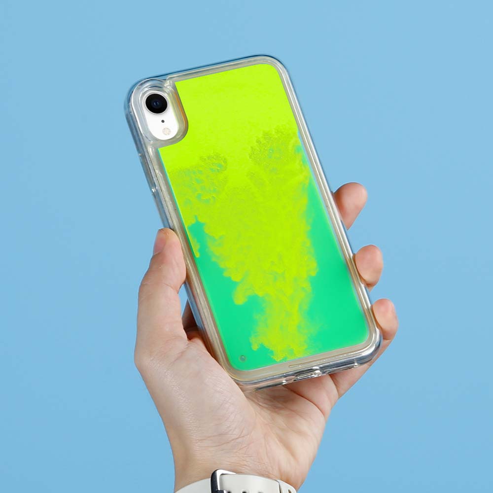 Designa Själv Neon Sand skal iPhone XR - Grön